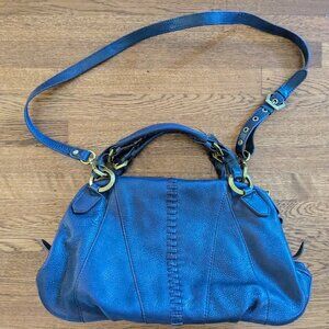 Purple leather high end Orany handbag